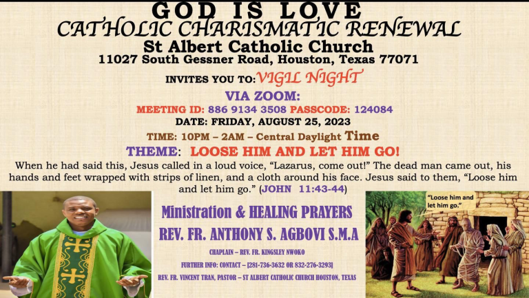 GILCCRHT Vigil Night: “Loose Him And Let Him Go.”